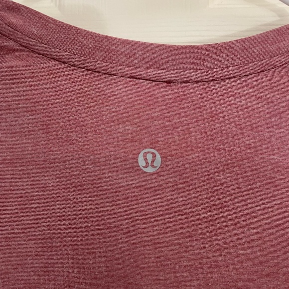 Lululemon Mens T.H.E. Henley Long Sleeve Shirt Heathered Rosewood Small - Picture 5 of 5